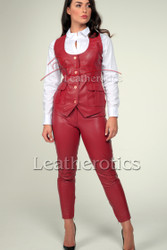 Black Leather Waist Coat 3