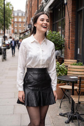 Leather Skirt Unique Design - Lifestyle 1