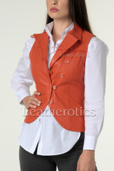 Waistcoat Rose Gold Leather 1