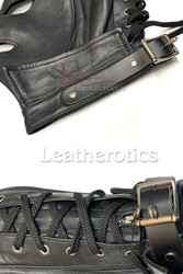 Nappa Leather Cat Mask Full Face to Neck - details
