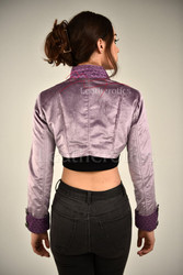 pink bolero back view