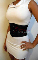 Satin Black Basque Corset
