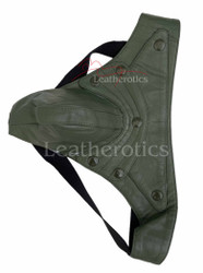 Green Olive Goat Leather Mens Jockstrap