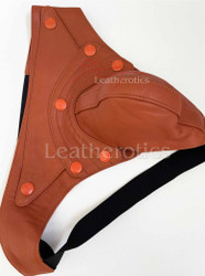 Copper Goat Leather Mens Jockstrap