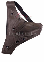 Men's Brown Leather Jockstrap