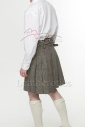Tweed Wool Kilt Set Traditional Prince Charlie Jacket