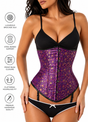 Brocade silk corset