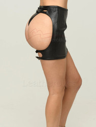 Leather Spanking Skirt - side