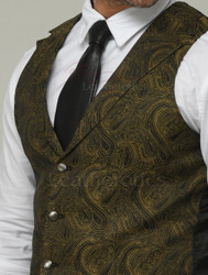 Brocade Waistcoat Emerald
