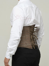 Male Corset Cotton Underbust - back