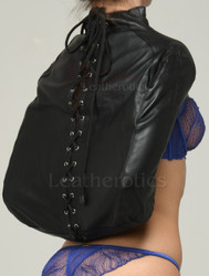 Leather Arm binder - side details