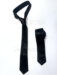 Black Leather Tie