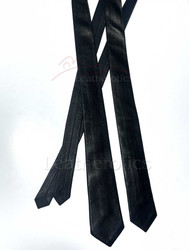 Genuine leather long leather tie