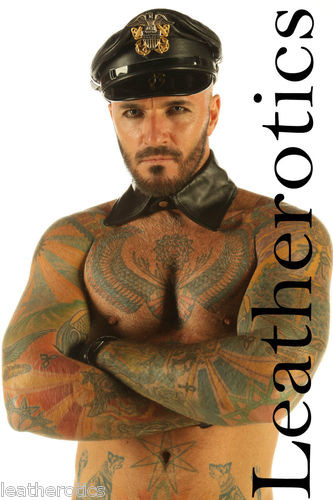 Leather Collar With Press Stud Button - front