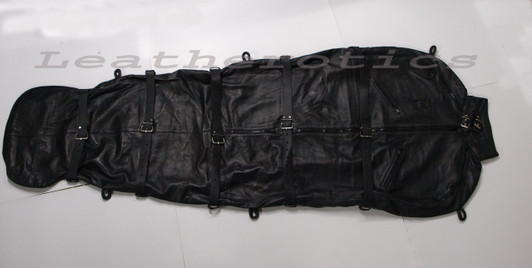 Leather Body Bag Sleepsack , Bdsm Bondage sacks