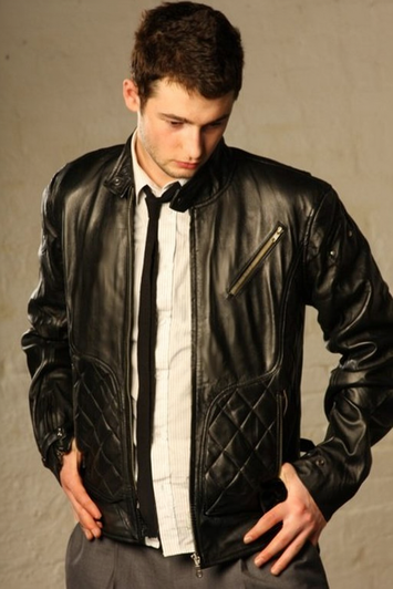 black leather jacket for men