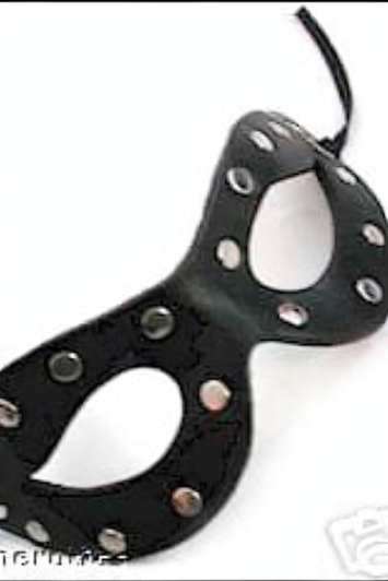 Real Leather Cat Eye Mask Hood