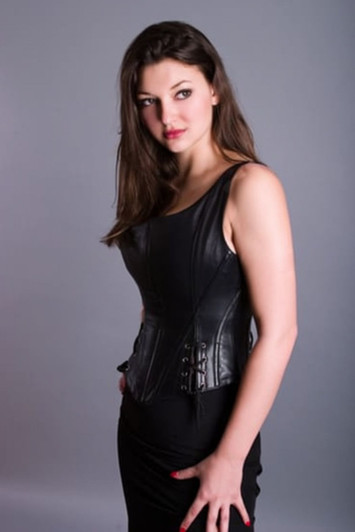 Shoulder Strapped Corset Slimming Boned Basque 1279