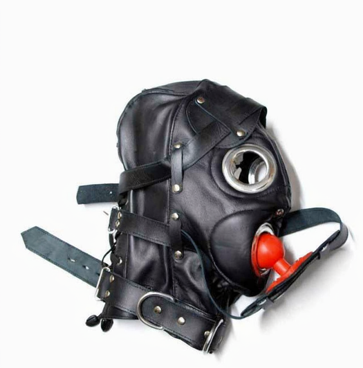 Leather Bdsm Hood  Fetish Gear