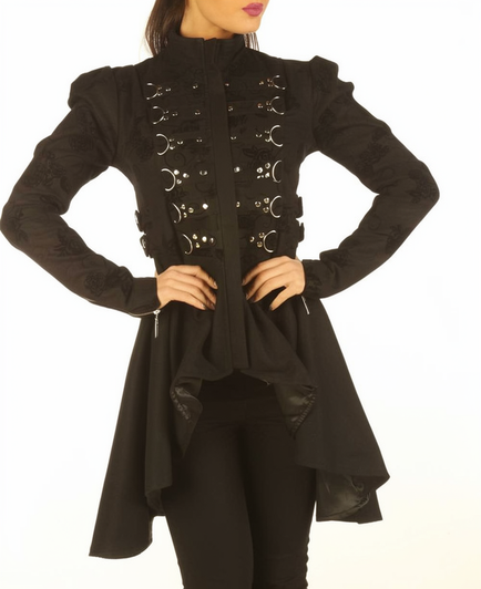womens goth jacket Coat- Devils Top