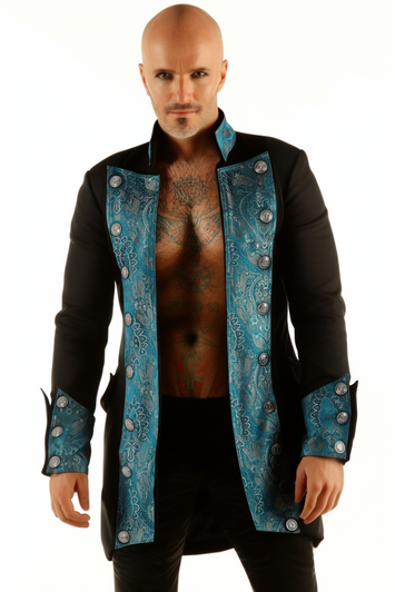 Pirate Military Jacket With Metal Buttons