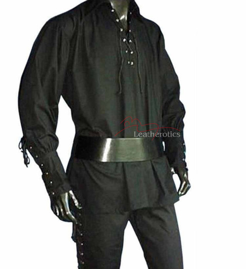 Mens Kilt Shirt Medieval Pirate LARP
