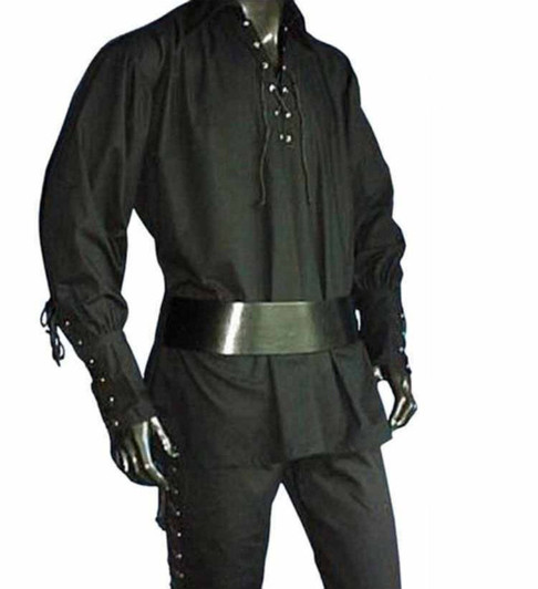 Mens Kilt Shirt Medieval Pirate LARP