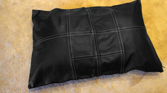 Real Leather Pillow Cover
