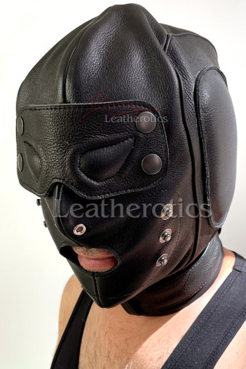leather bondage hood m13