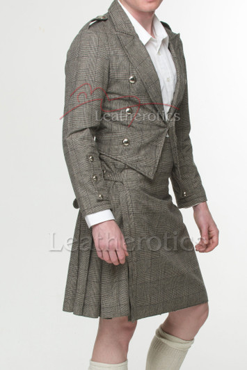 prince Charlie tweed jacket check