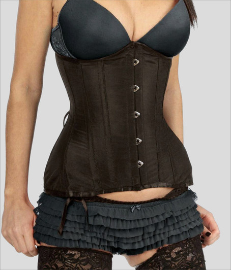 Satin waist shaper corset