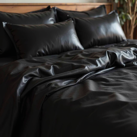 Genuine Leather Double Bed Duvet Cover 1
