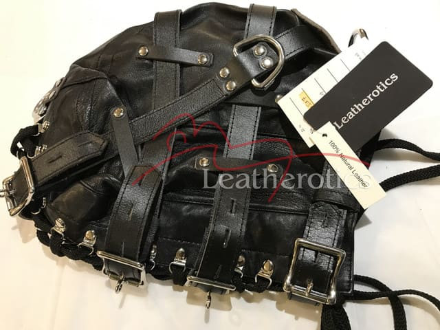 Goat Leather Hood Maske 9 Leatherotics