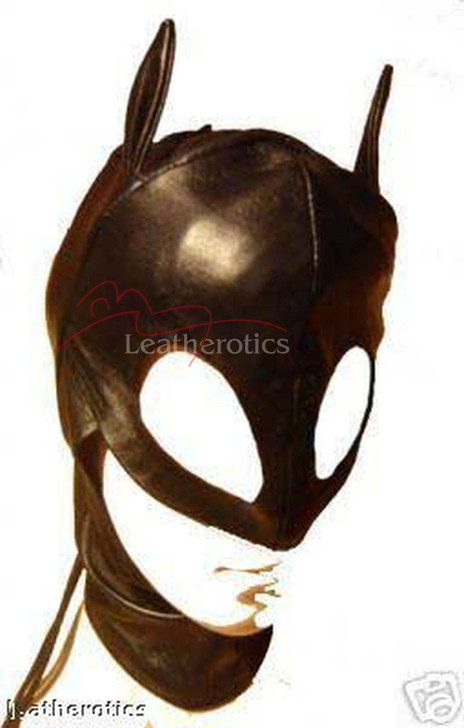 Leather Cat Mask Face Cat Woman