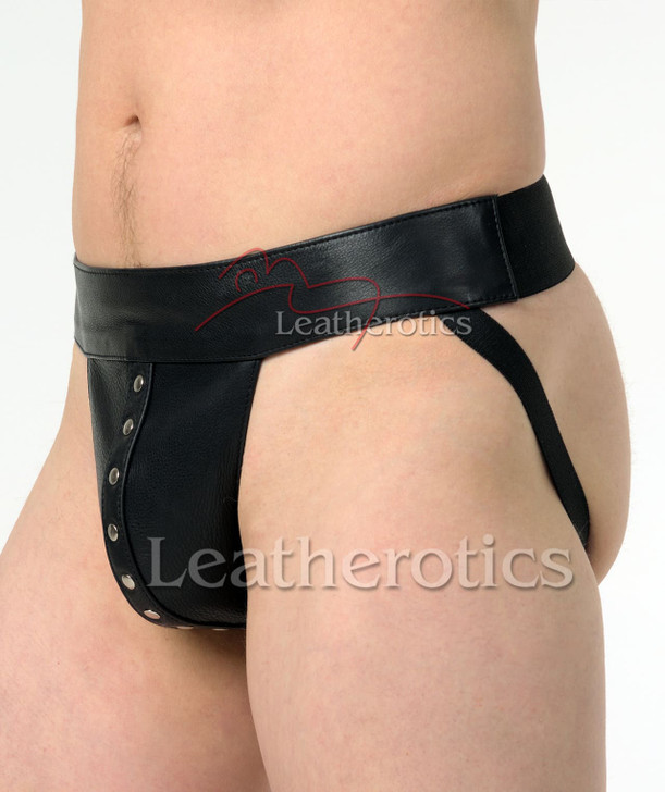 Leather Jockstrap 025 - side
