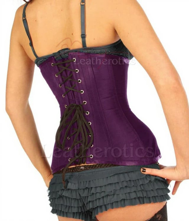 Purple Underbust Corset - Back View
