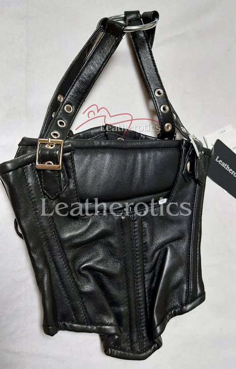 Leather BDSM Neck Corset - Upper View