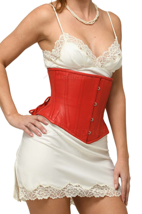 Tight lacing Underbust Leather Corset