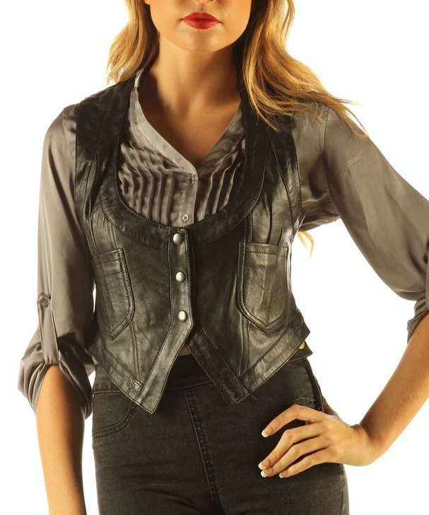 Soft Leather Waist Coat WC1