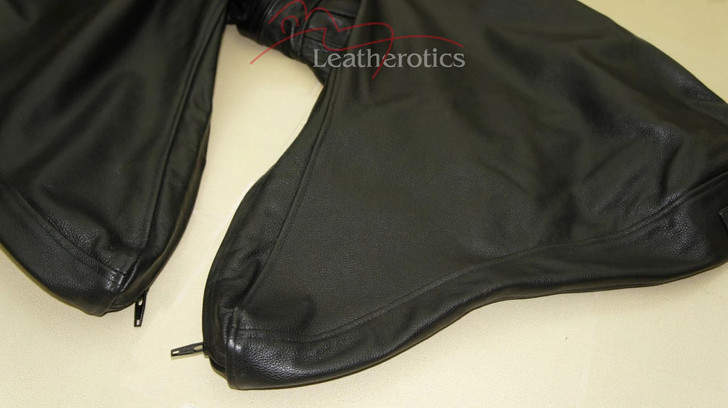 Leather Bodybag Bondage B-Suit with Mask Restraint Gimp suit pic 5