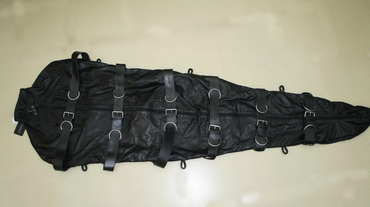 Strong Fitted Cowhide Full Grain Leather Binder Body Bag