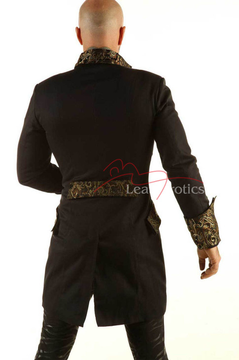 steampunk coats for men - back view