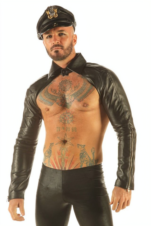 Men's Leather Muscle Jacket