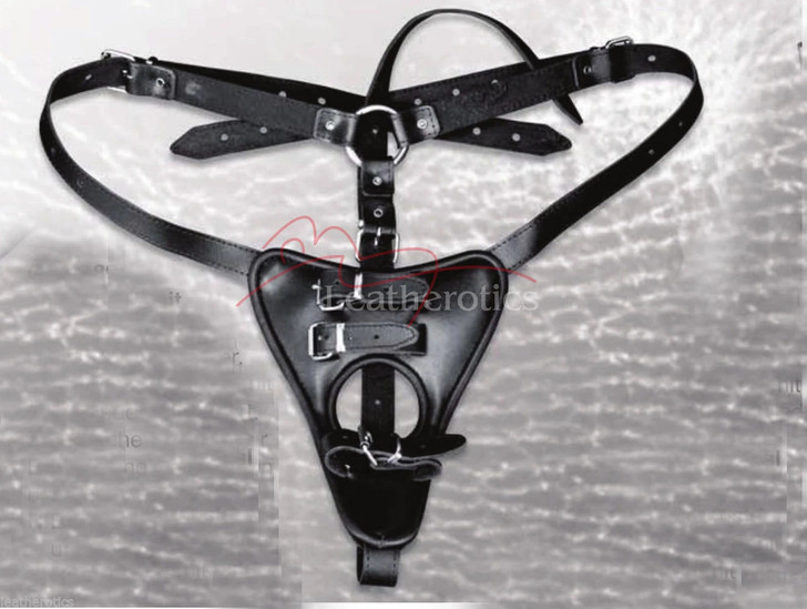 Leather Sex harness bondage belt