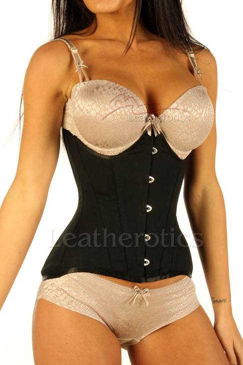 Black Cotton Under Corset Contour Intense Lacing 8400