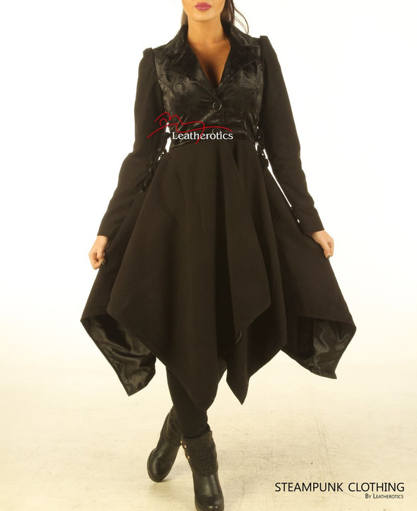 Ladies Coat Gothic Jacket Vintage Steampunk
