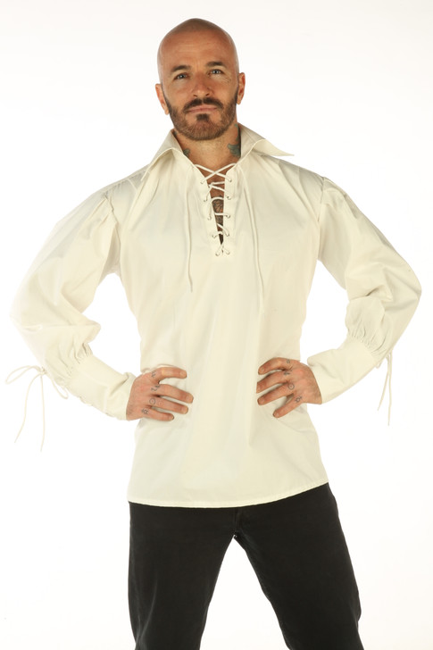 Jacobite French Ghillie Cream Shirt