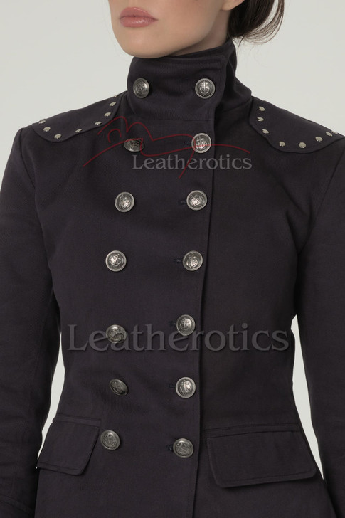 Womens Steampunk Military Jacket Top MSP 4