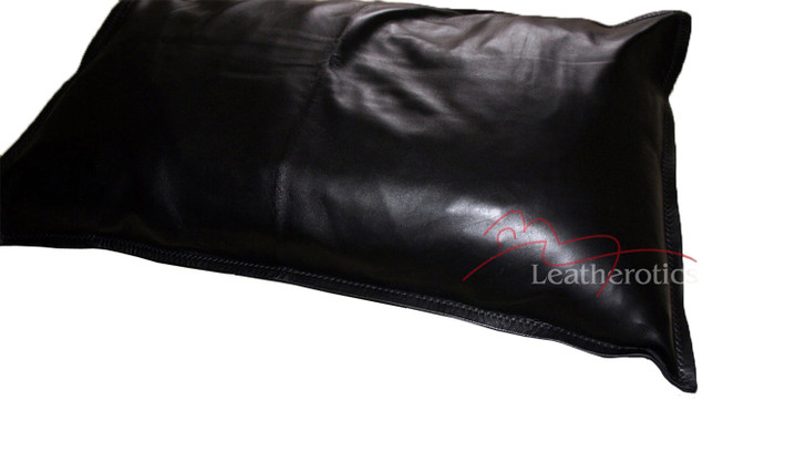 Leather pillow cover