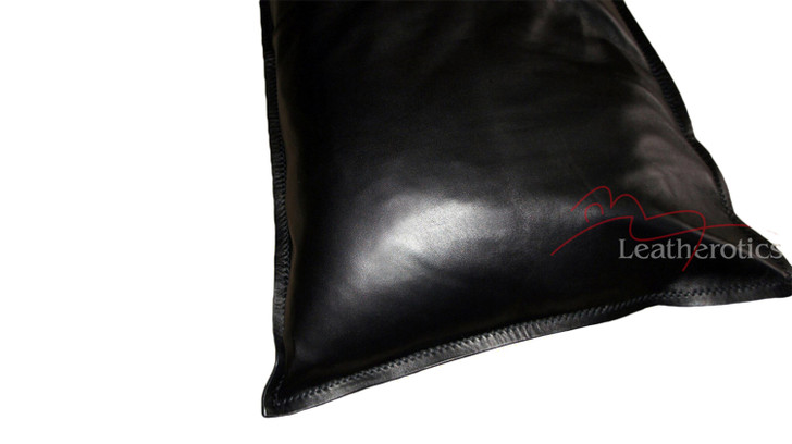 Leahter pillow case